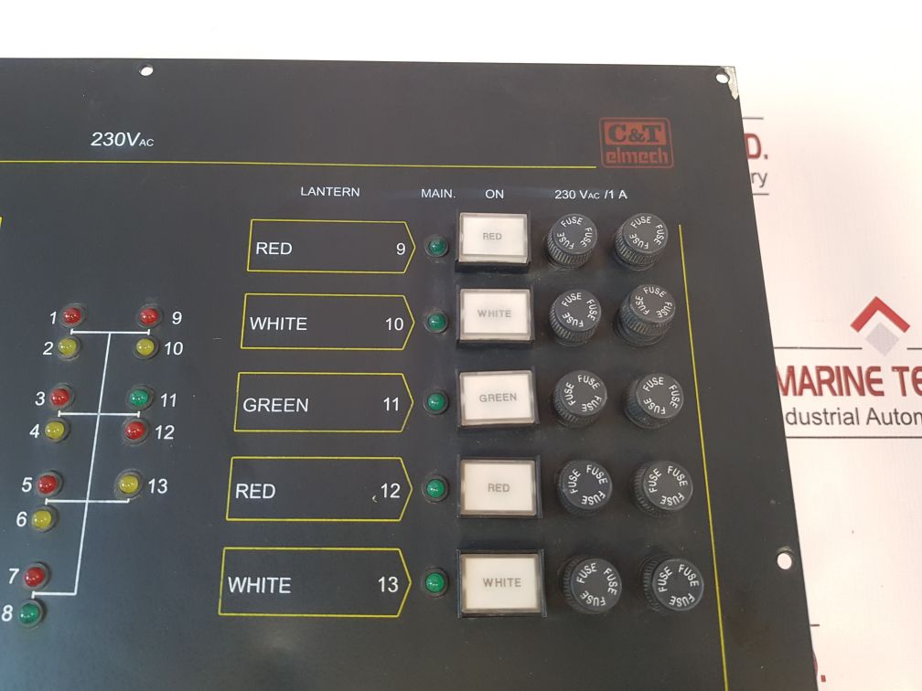 C&T Elmech Tss 13-230 Signal Lights Board