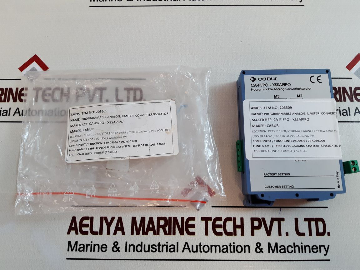 Cabur Ca-pi/Po-xssapipo Programmable Analog Converter Isolator