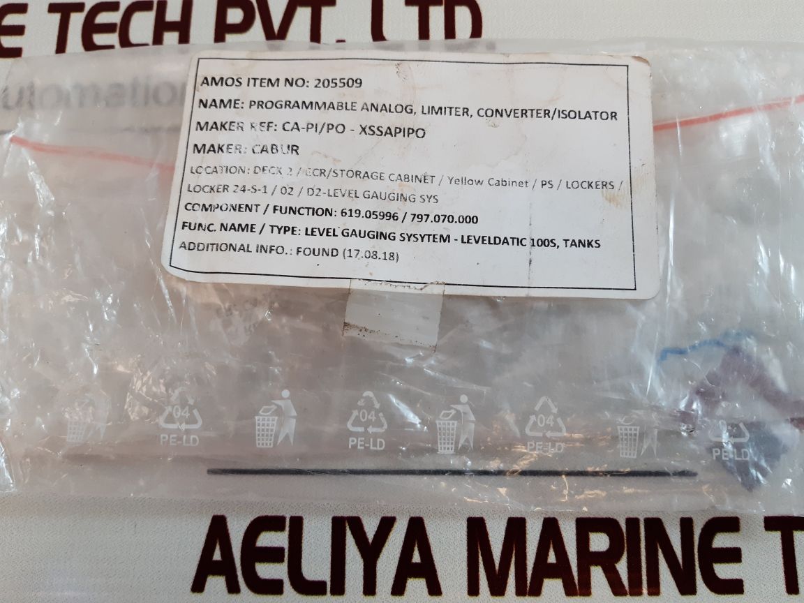 Cabur Ca-pi/Po-xssapipo Programmable Analog Converter Isolator