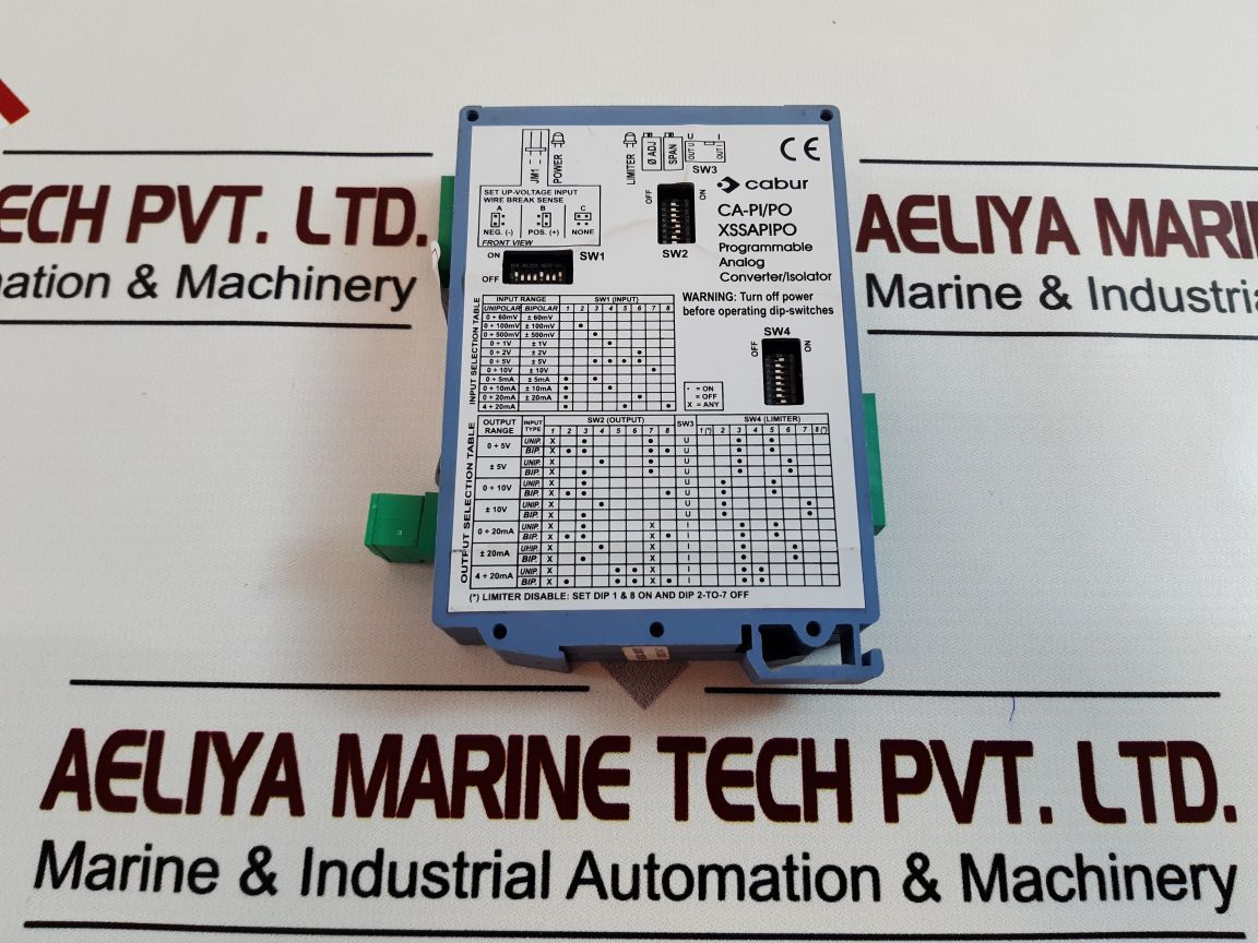 Cabur Ca-pi/Po-xssapipo Programmable Analog Converter Isolator