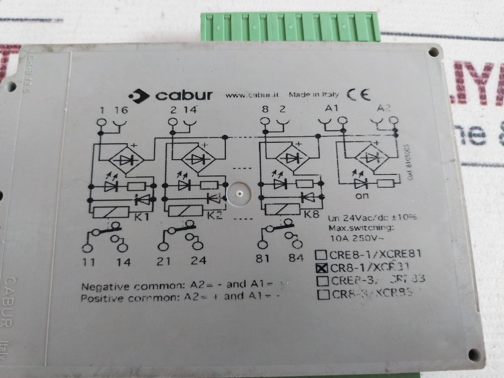 Cabur Cr8-1/Xcr81 Relay Module