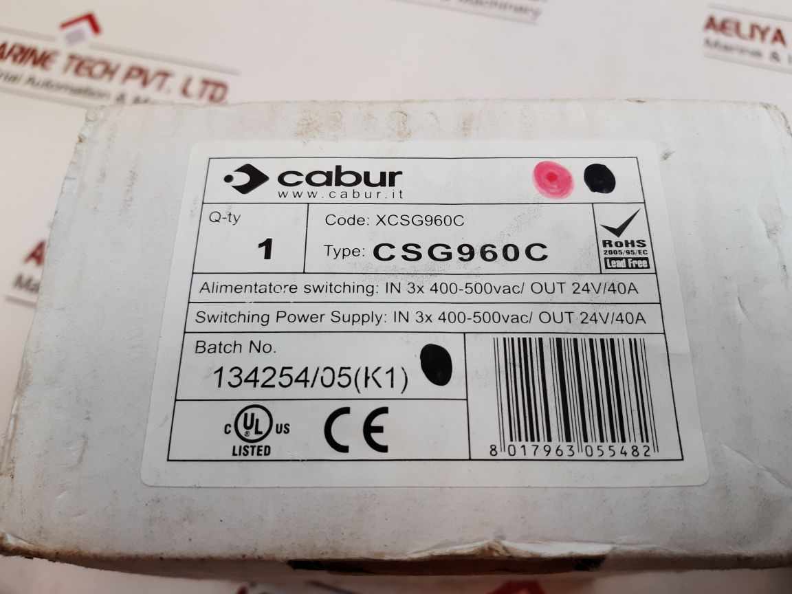 Cabur Xcsg960C Power Supply