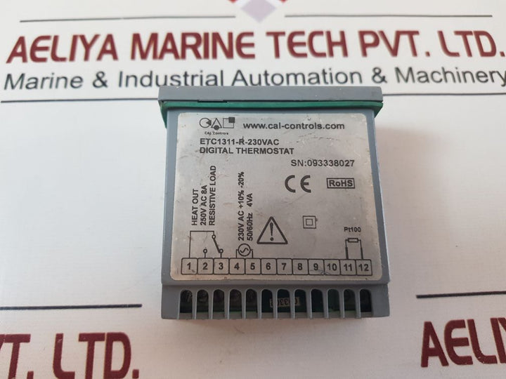 Cal Etc1311 Digital Thermostat Etc1311-r-230Vac
