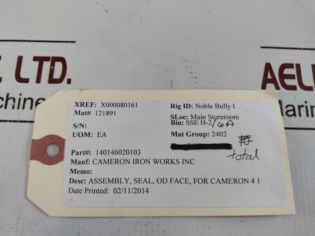 Cameron 140146020103 Seal Assembly
