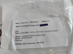 Cameron 140147010103 Assembly Seal
