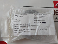 Lot Of 4X Cameron 140232-17-51-03 Packing Varipak 1.75 In Id X 2.50 Seal
