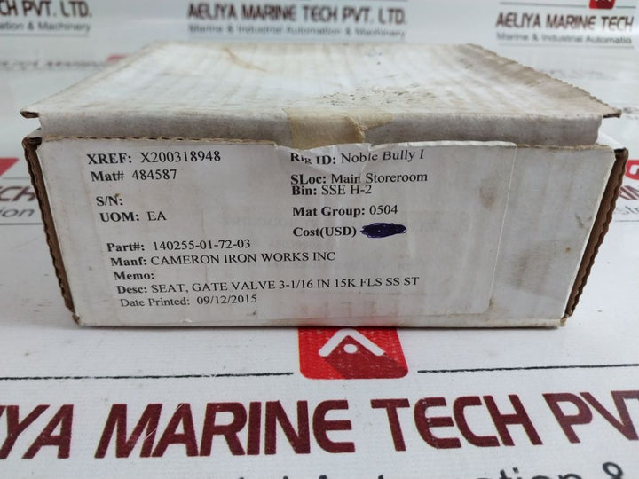 Cameron 140255-01-72-03 Seat Gate Valve Hrb 96.0