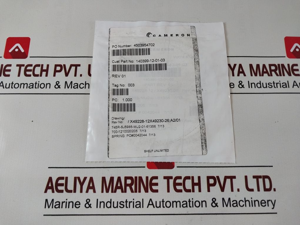 Lot Of 10X Cameron 140399-12-01-03 Lip Seal Ring