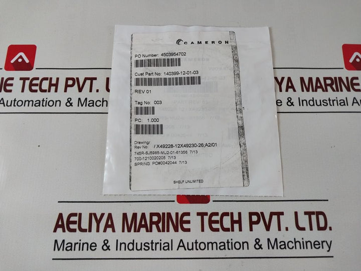 Lot Of 10X Cameron 140399-12-01-03 Lip Seal Ring