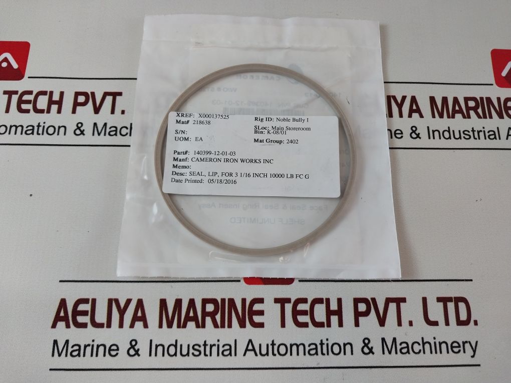 Lot Of 10X Cameron 140399-12-01-03 Lip Seal Ring