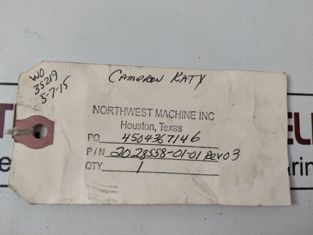 Cameron 2028558-01-01 Rod Type Actuator Rod