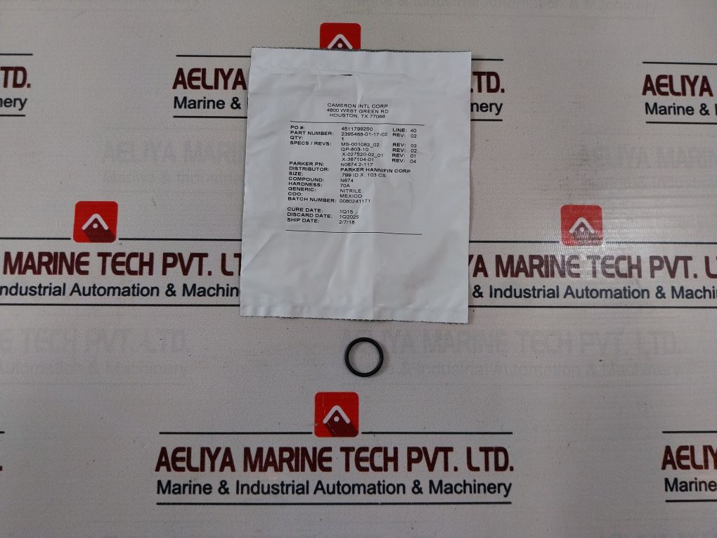 Cameron 2185018-00-49 1/4" Drg Valve Seal Plate & Seal Ring Kit 2406436-31-88