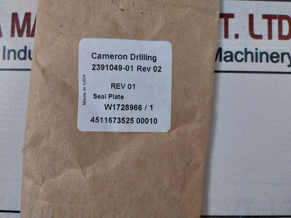Cameron 2185018-00-49 1/4" Drg Valve Seal Plate & Seal Ring Kit 2406436-31-88