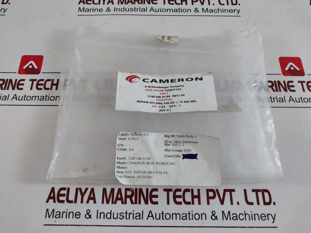 Cameron 2185188-31-99 Drg Valve Repair Kit
