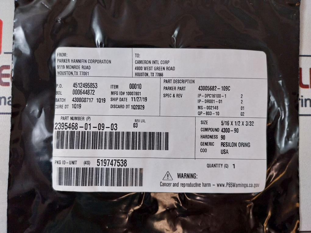 Cameron 2394793-01-99 1/4