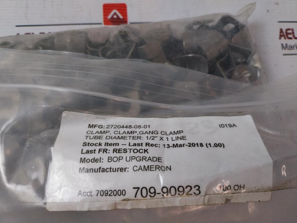Cameron 2720448-08-01 Gang Clamp 1/2" X 1 Line