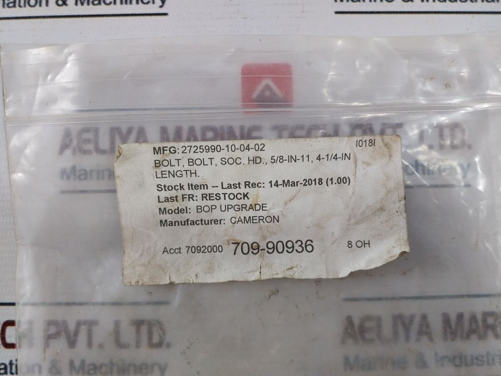 Cameron 2725990-10-04-02 Bolt