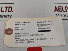 Cameron 614742-15 Ring