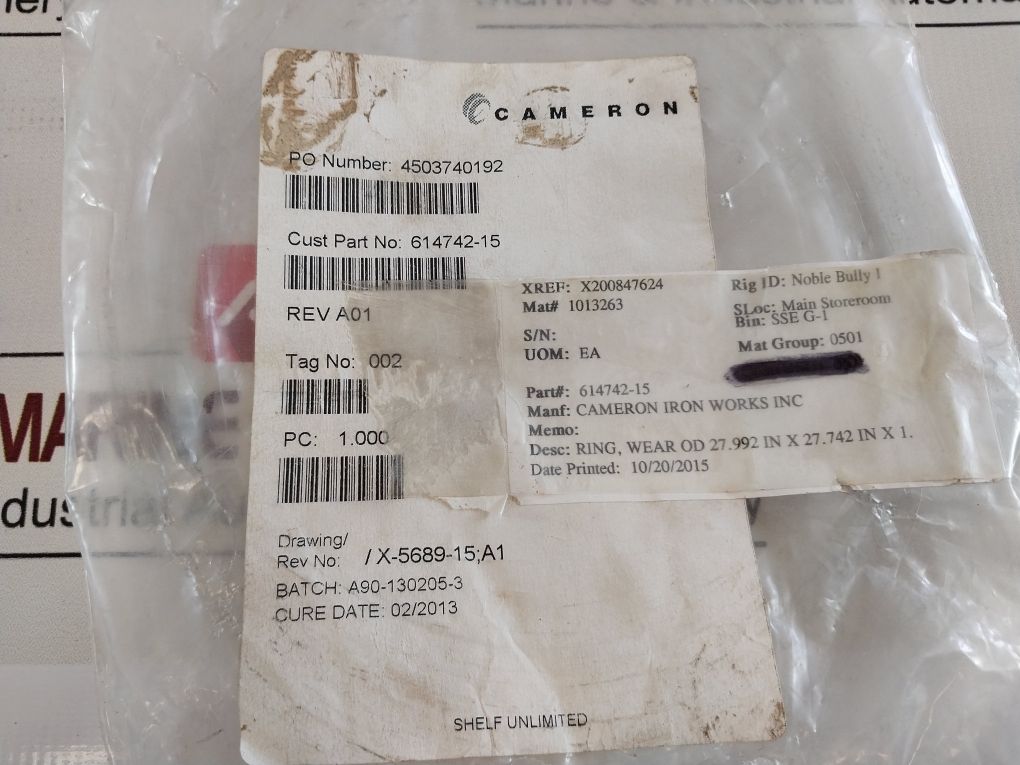 Cameron 614742-15 Ring