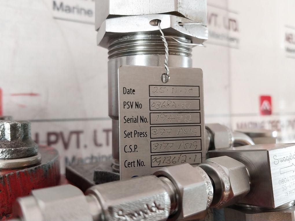 Cameron Swagelok 96606-521B64Fc Nuflo Pilot-operated Safety Relief Valve