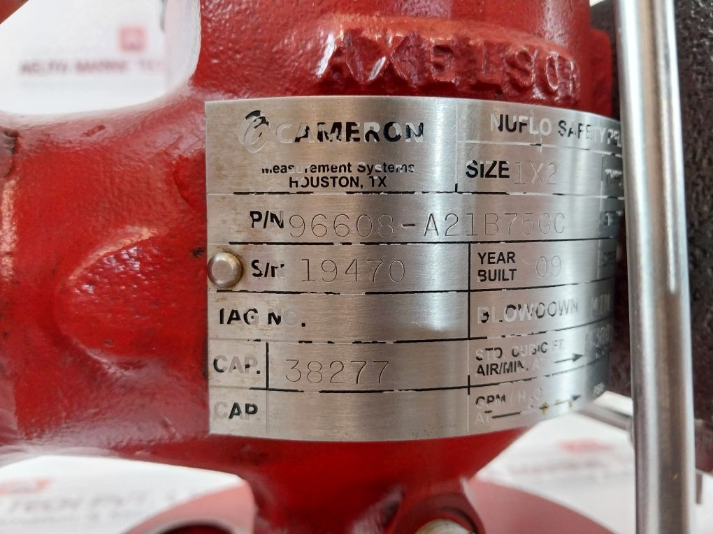 Cameron/Nuflo 96608-a21B75Gc Safety Relief Valve