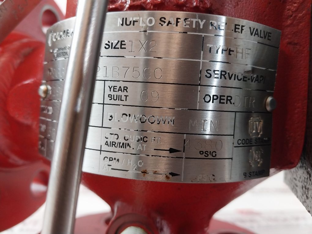 Cameron/Nuflo 96608-a21B75Gc Safety Relief Valve