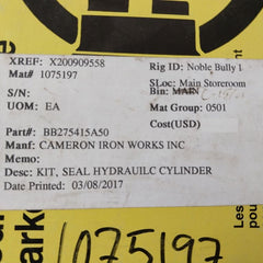 Parker Seal Hydraulic Cylinder Kit