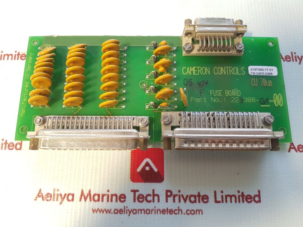 Cameron Controls 223388-000 Fuse Board