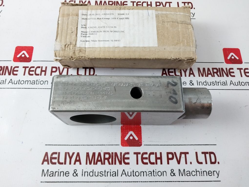 Cameron Valve, Gate 2-116 In