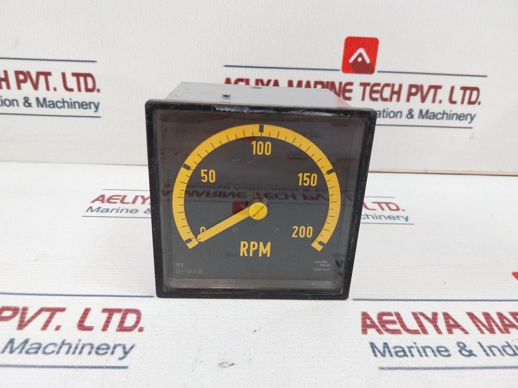 Camille Bauer 0-200 Rpm Meter 10V