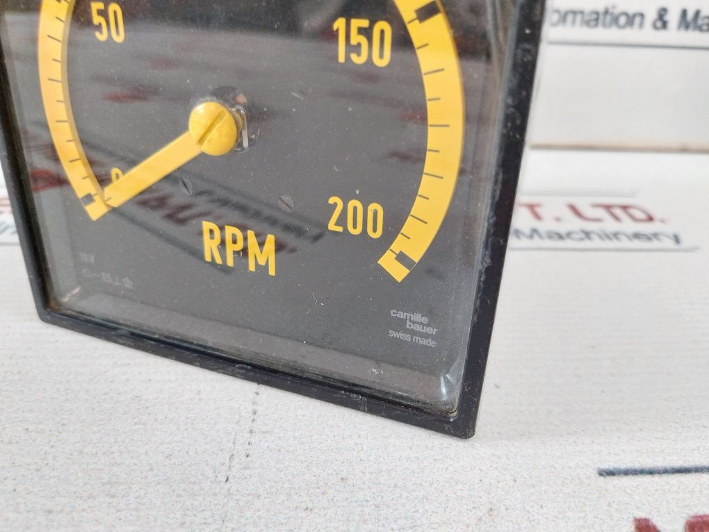 Camille Bauer 0-200 Rpm Meter 10V
