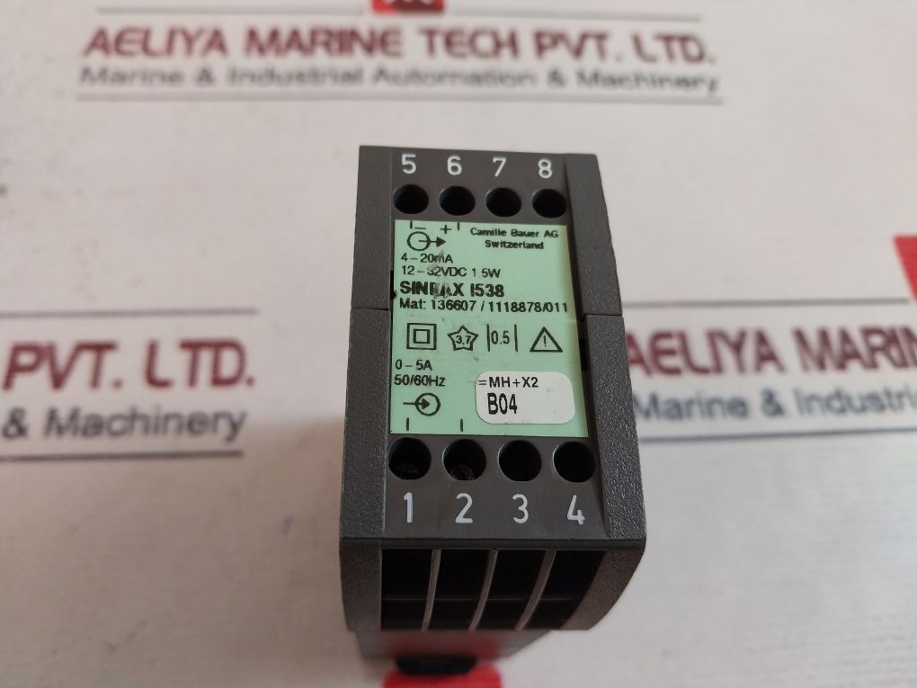 Camille Bauer Sineax I538 Current Transducer 4-20Ma