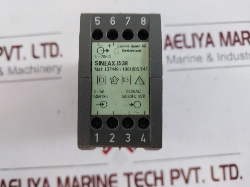 Camille Sineax I538 Transducer For Ac Current 230Vac