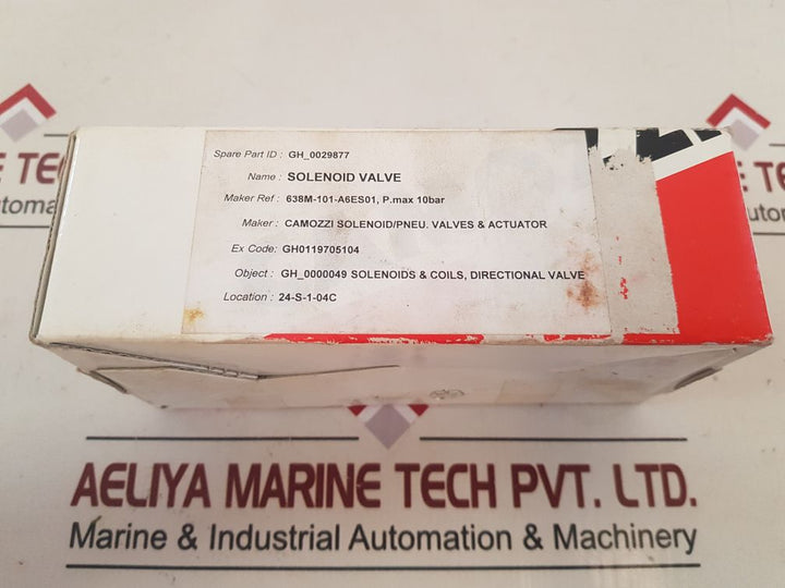Camozzi 638M-101-a6Es01 Solenoid Valve