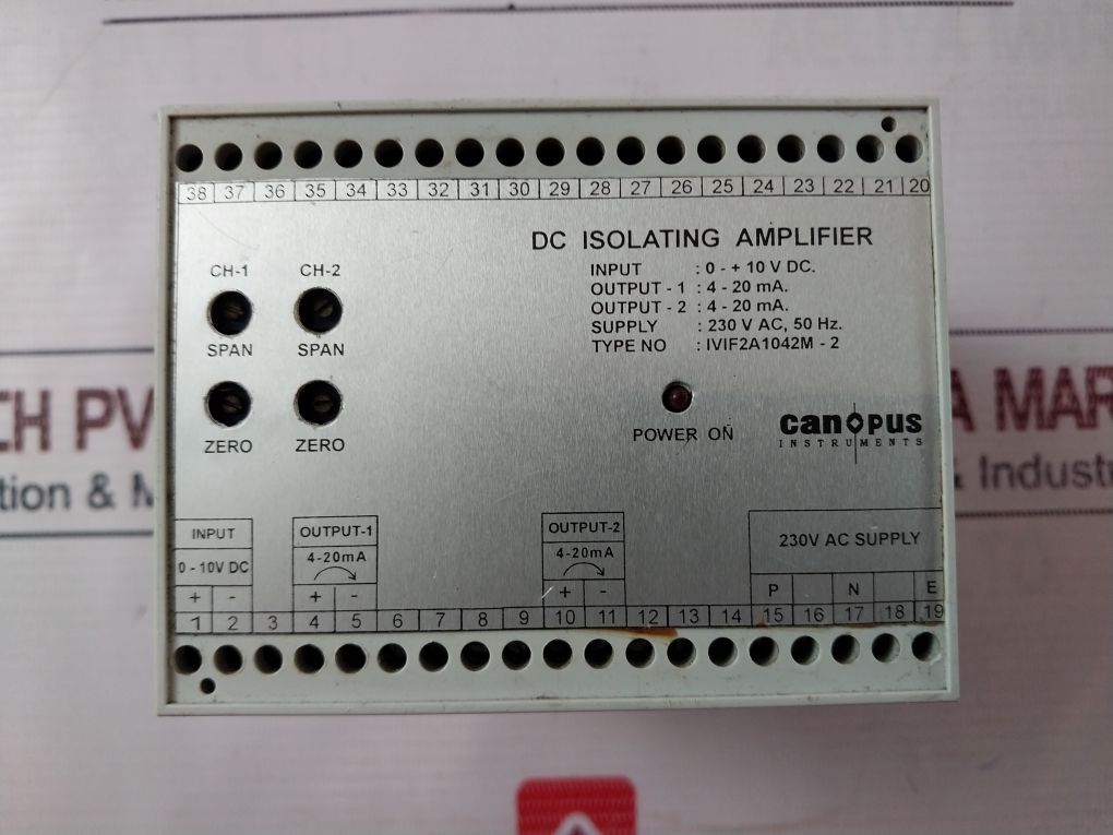 Canopus Ivif2A1042M-2 Dc Isolating Amplifier