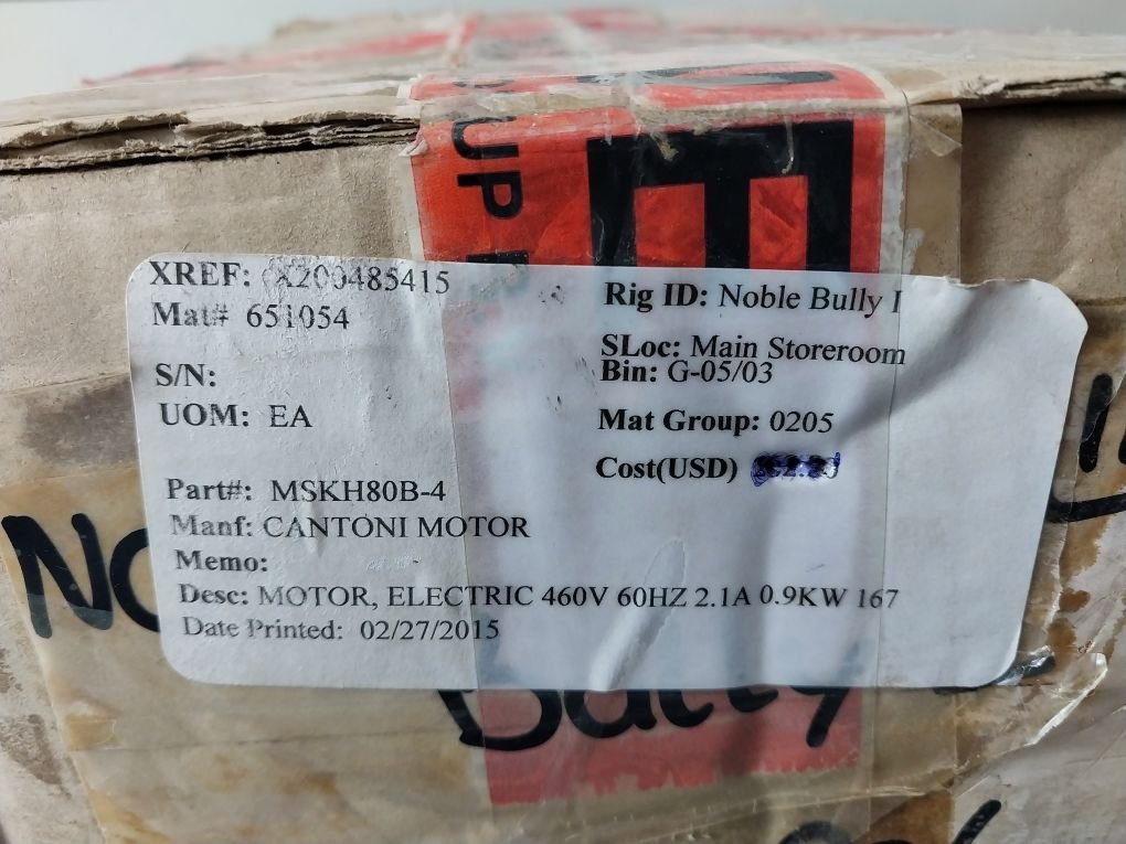 Cantoni Motor Mskh80B-4 Electric Motor