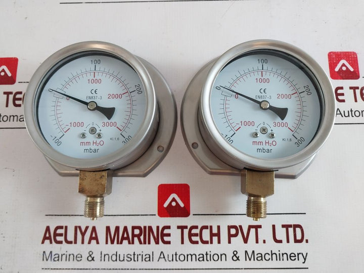 En837-3 Capsule Gauge -1000 To 3000 Mmh2O