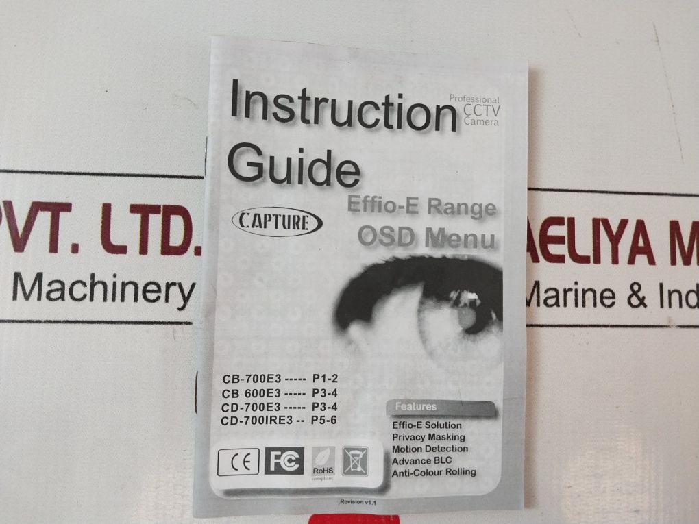 Capture Cb-600E3 600Tvl Globally Acclaimed High Resolution Camera Set