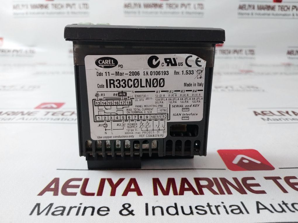 Carel Ir33C0Ln00 Temperature Controller