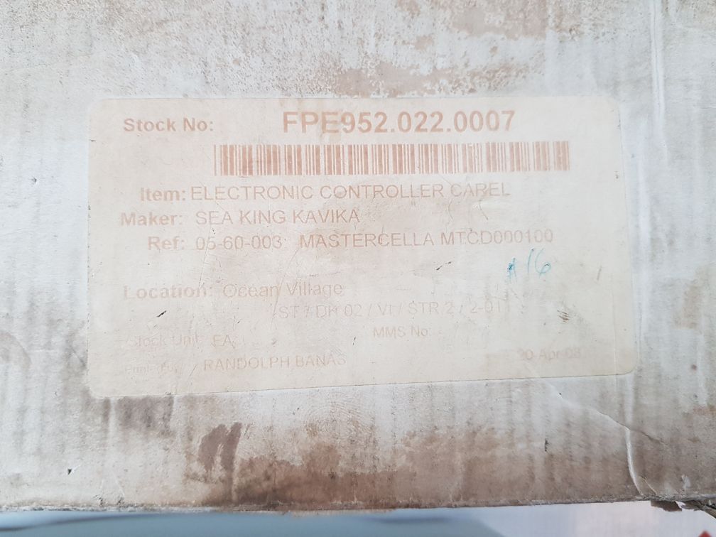 Carel mtcd000100 control unit