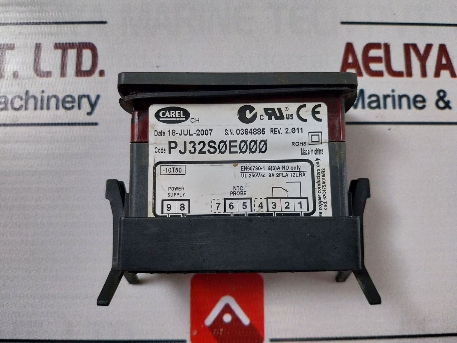 Carel Pj32S0E000 Thermostat Controller 250Vac