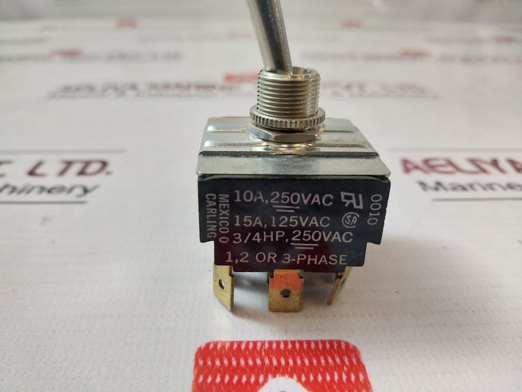 Lot Of 2X Carling 27682 Toggle Switch 10A/250Vac, 15A/125Vac