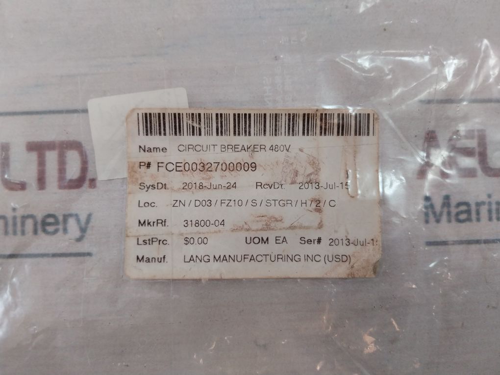 Carling Technologies Ea3-x0-01-918-32C-hb Circuit Breaker