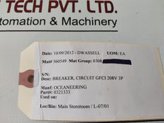 Carling Technologies Smartguard Pde-b-24-650-g-2B3-1-c Circuit Breaker