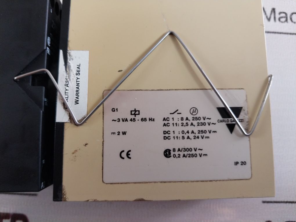 Carlo Gavazzi S 110 166 024 Combination Automatic Start Timer With Base 24V