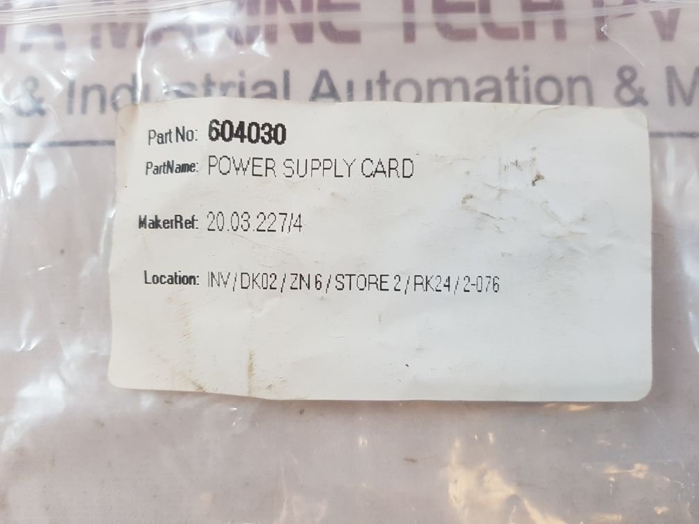 Carlo Gavazzi 20.3.227/4 Power Supply Card 604030