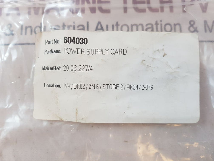 Carlo Gavazzi 20.3.227/4 Power Supply Card 604030
