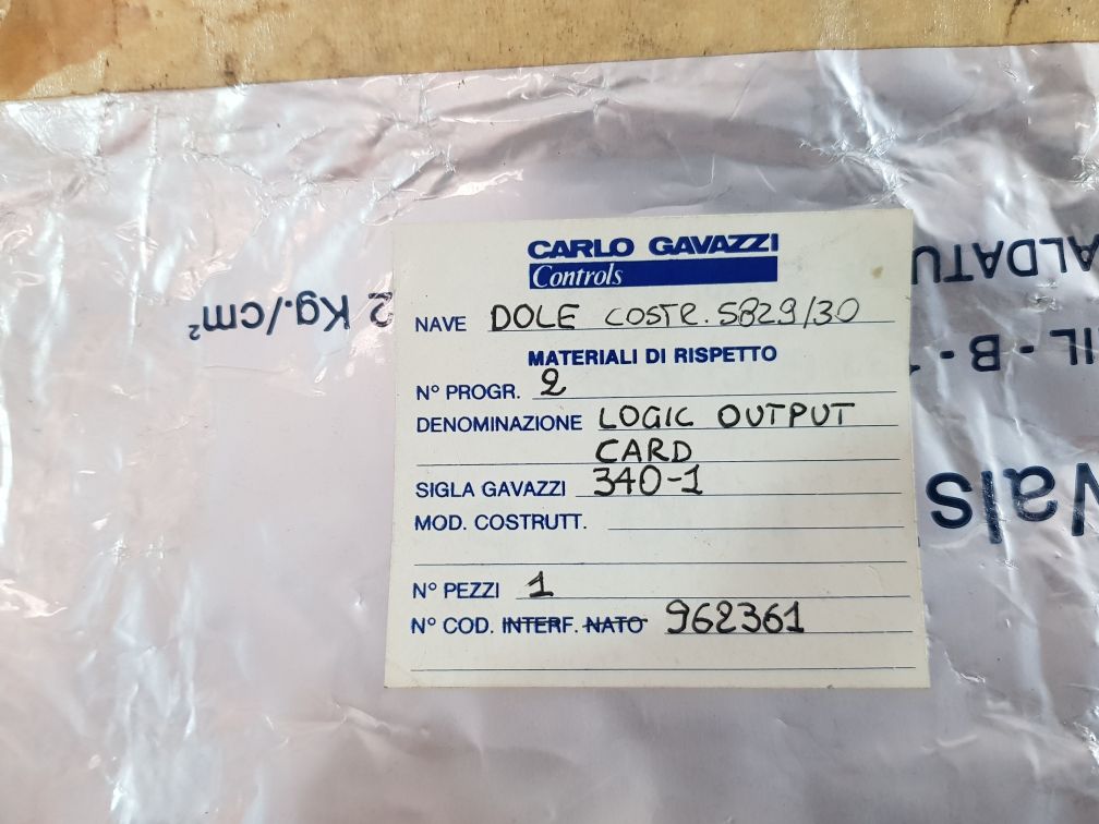 Carlo Gavazzi 340-1 Logic Output Card