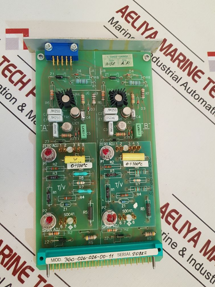 Carlo Gavazzi 360-026-026-00-11 Input Transducer Card