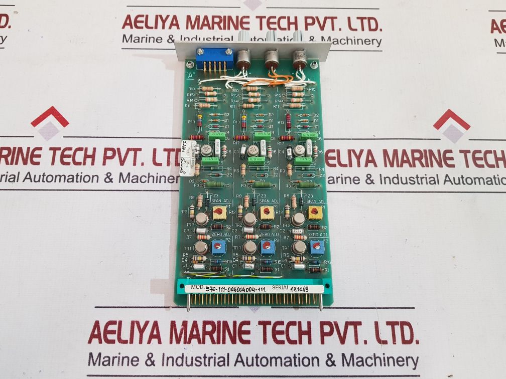 Carlo Gavazzi 370-111-004004004-111 Manual Loading Station Card